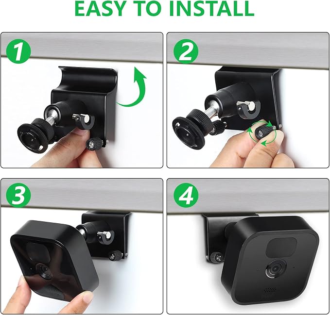 2Pack Vinyl Siding Mount for Blink Outdoor 2K+ / Outdoor 4/, Blink XT / XT2 /