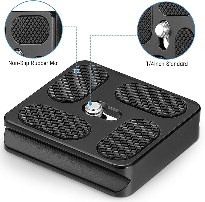 Frienda 2 Pieces Metal Quick Release Plate