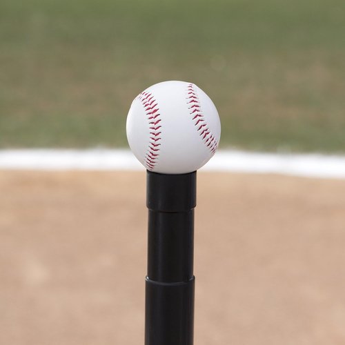 Champion Sports Deluxe Batting Tee - Adjustable Rubber Baseball & Softball Tee for Home Use, Multiple Styles