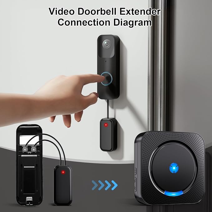 Wireless Doorbell Chime Video Doorbell Extender