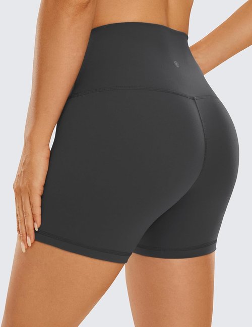 CRZ YOGA Butterluxe Biker Shorts 4'' - High Waisted Spandex for Ultimate Comfort & Performance