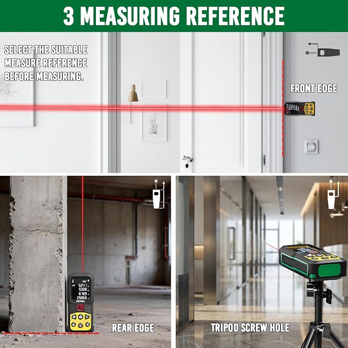 SENDA Laser Measure, 197Ft Digital Laser Measurement Tool