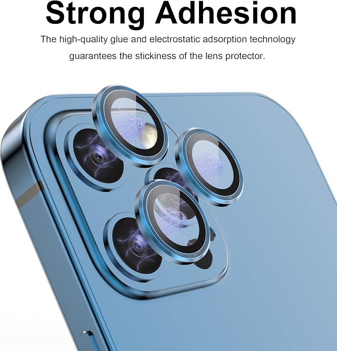 YWXTW Aluminum Alloy Tempered Glass Camera Circle Cover