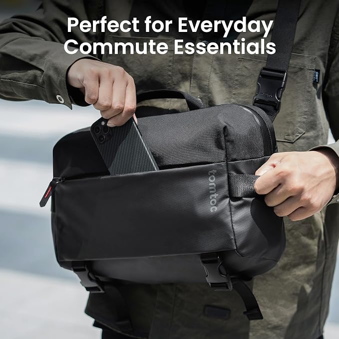 tomtoc Compact EDC Sling Bag 3L-10L, Minimalist Crossbody Bag Chest Shoulder