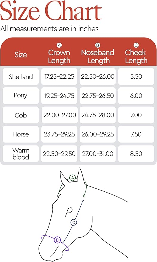 HORZE Howard Soft Fleece Padded Adjustable Polyester Horse Halter - Black - Shetland