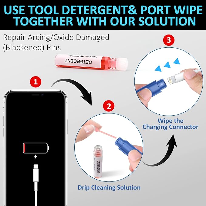 iPhone Cleaning Kit iPhone Cleaner, Phone Charging Port Cleaning, Cell Phone
