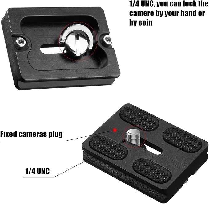 Frienda 2 Pieces Metal Quick Release Plate