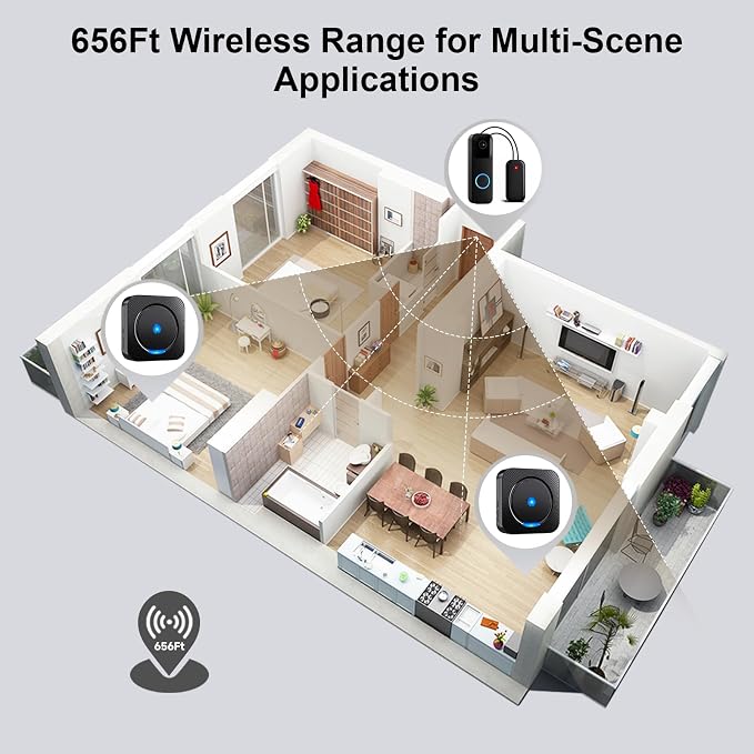 Wireless Doorbell Chime Video Doorbell Extender