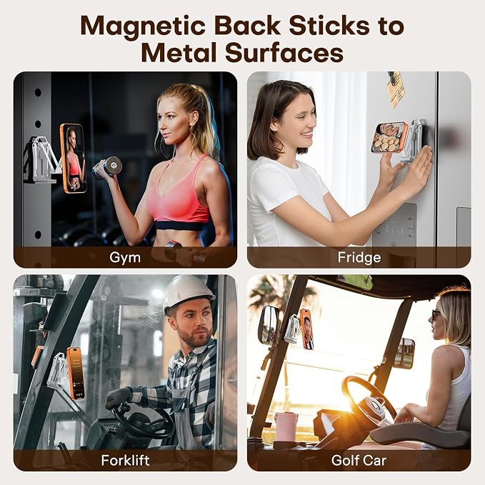OMOTON TP02 360°Rotating for MagSafe Tripod Mount, Adjustable Aluminum Magnetic