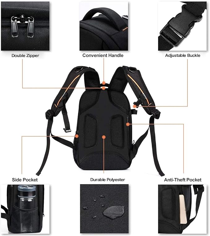 MOSISO Camera Backpack, DSLR/SLR/Mirrorless Photography Backpack Buffer Padded