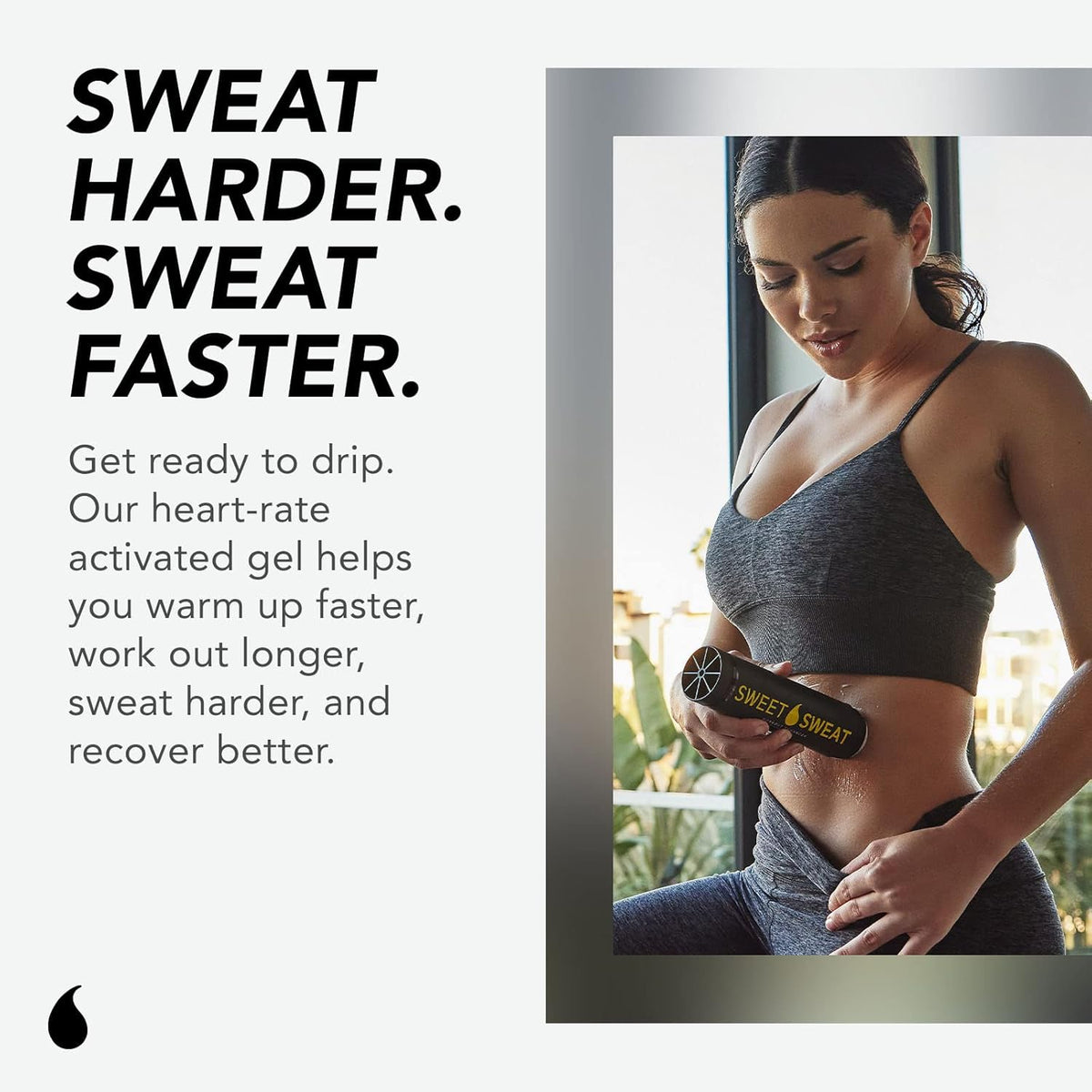 Sports Research Waist Trimmer Pack - Extra-Coverage Sweet Sweat Trimmer (Medium) & Tropical Gel (6.4oz)