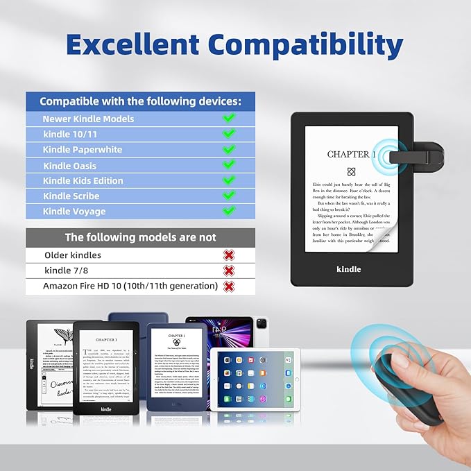 DATAFY Page Turner for Kindle Remote Control Page Turner Clicker for Kindle