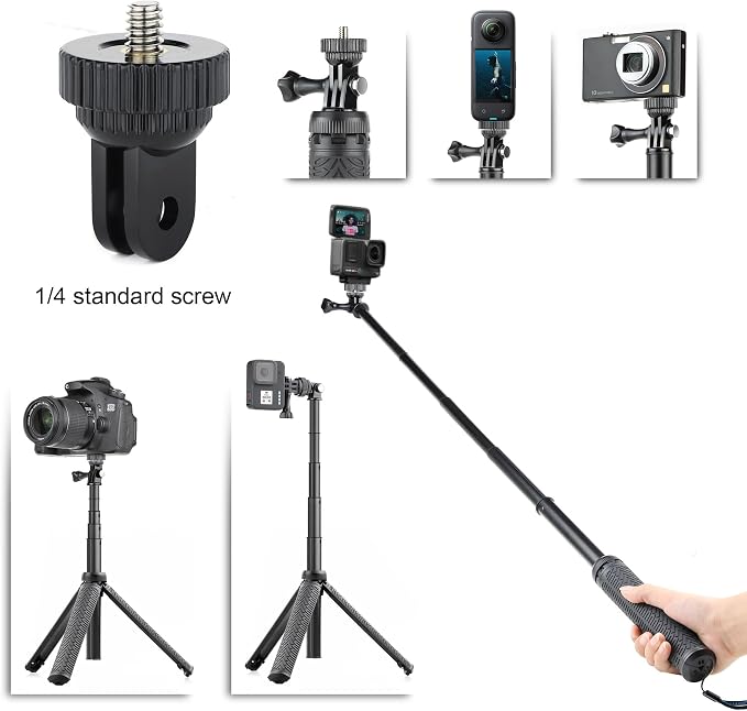 SOONSUN 3in1 Aluminum Waterproof Selfie Stick