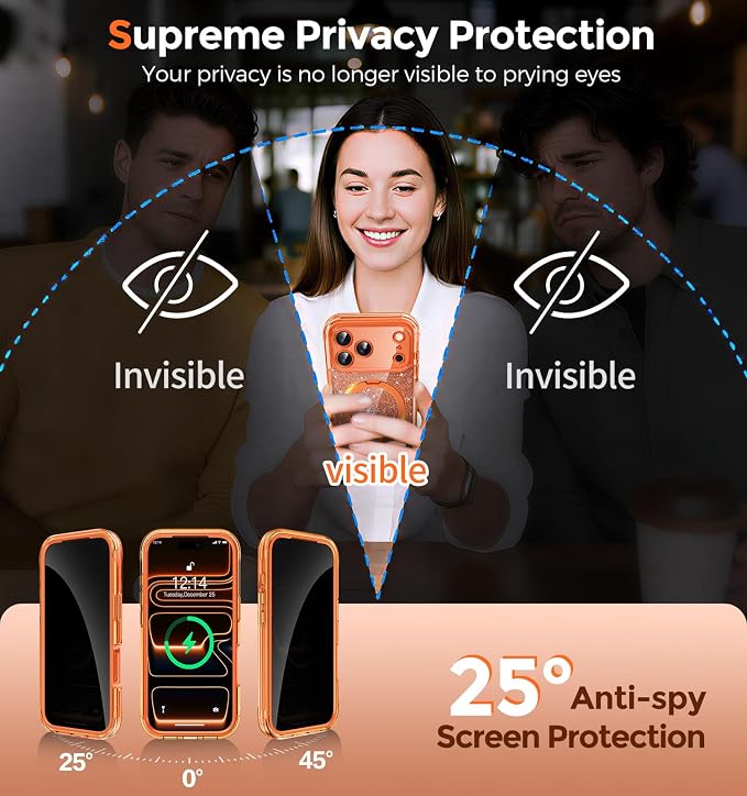 Twinkle Design Privacy Case for iPhone 17 Pro
