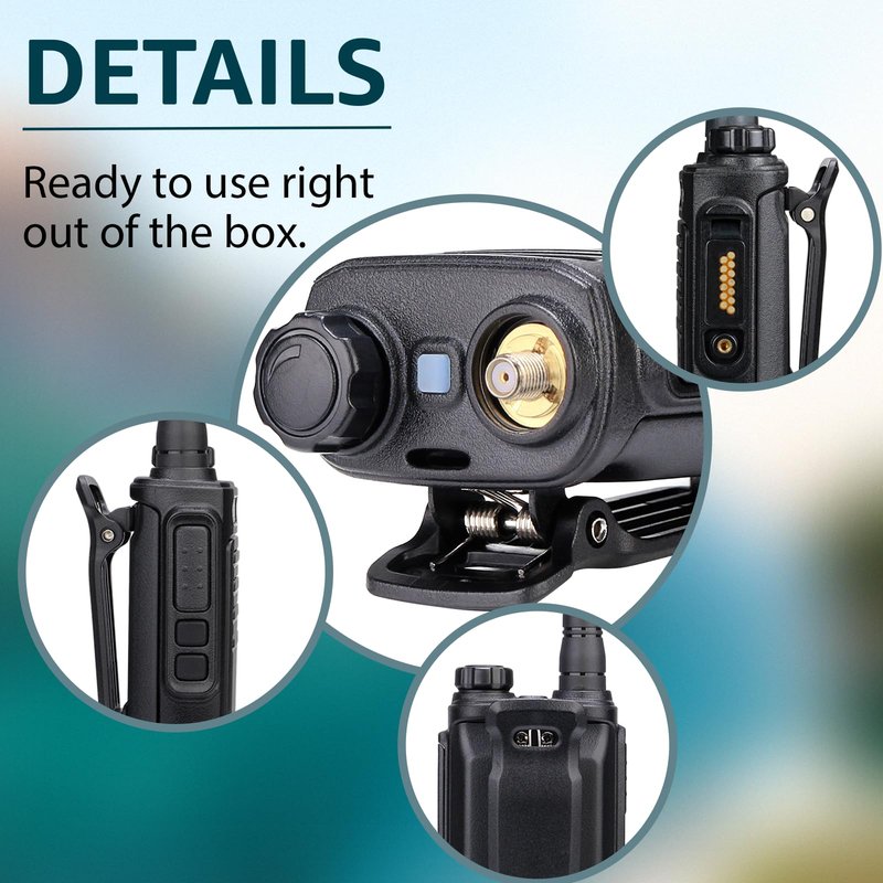 Retevis RT47V MURS Radios, 2 Way Radios with Shoulder Mic, IP67 Waterproof Walkie Talkies, Rechargeable, Walkie Talkie for Hunting, Boating, Fishing, Surfing, Camping(2 Pack)