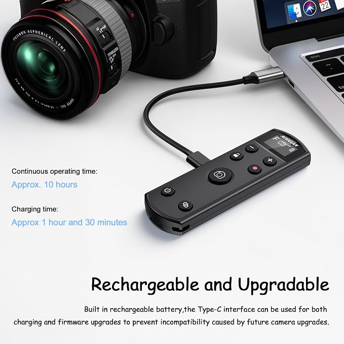 for Fujifilm Camera Rechargeable Shutter Release, AODELAN Wireless Remote