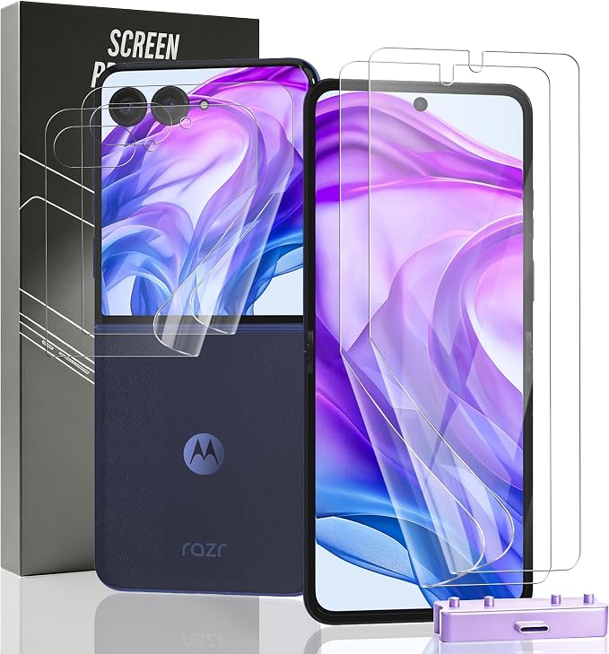 2 Pack for Motorola Razr+/Plus 2024 Screen Protector Flexible TPU Film