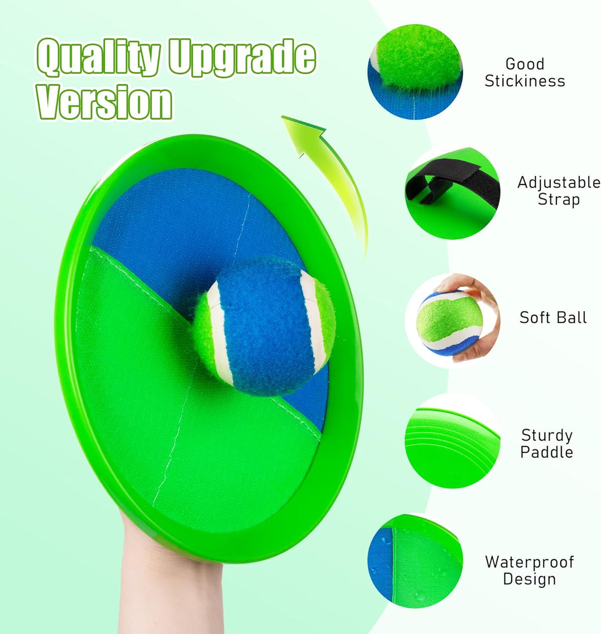 Toss and Catch Ball Game | Perfect Outdoor Toy for Kids Ages 4-8 - Ideal for Beach, Pool & Yard Fun