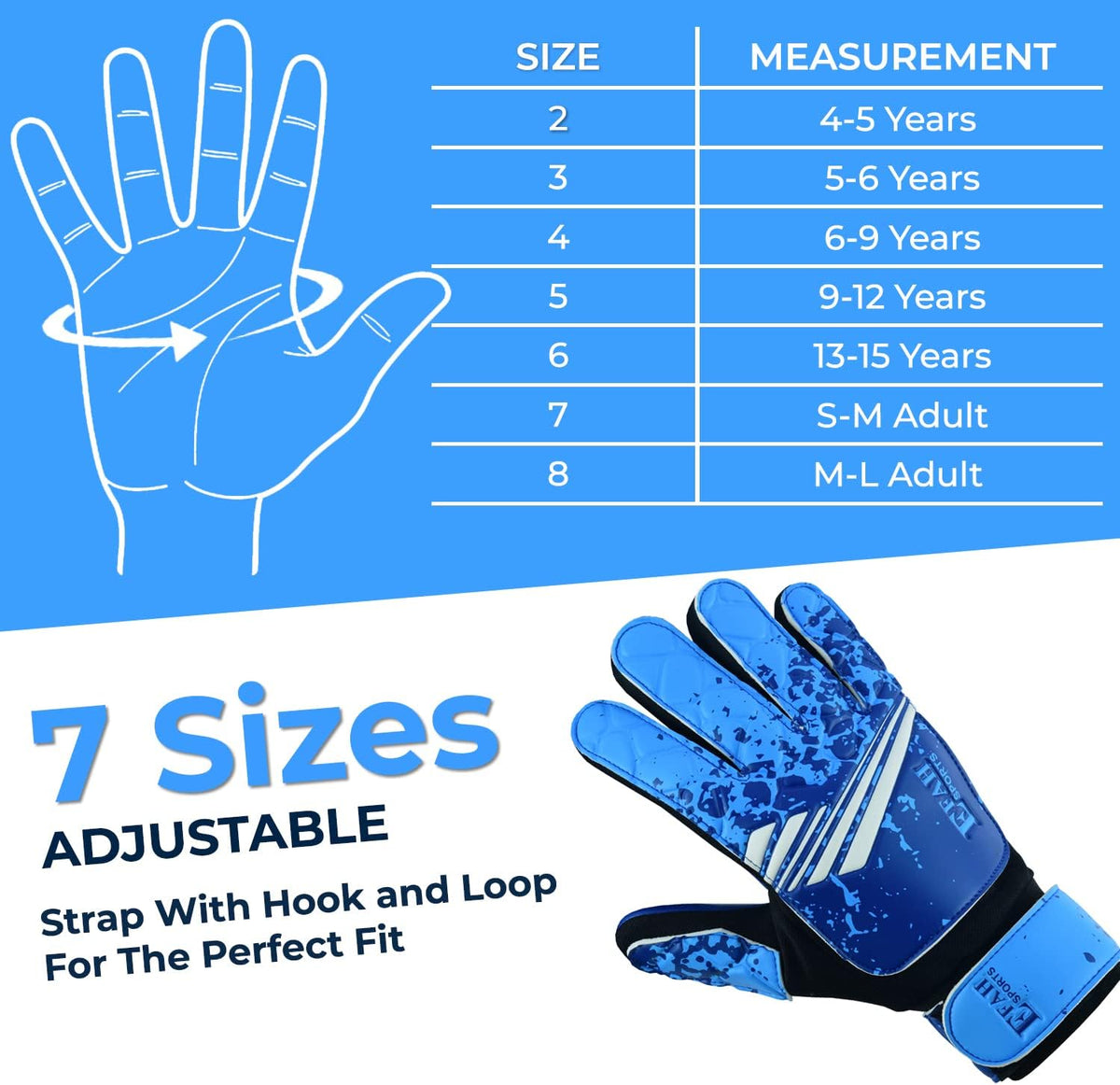 Skiennix Soccer Goalkeeper Gloves - Strong Grip for Kids & Youth | Perfect for Football Matches