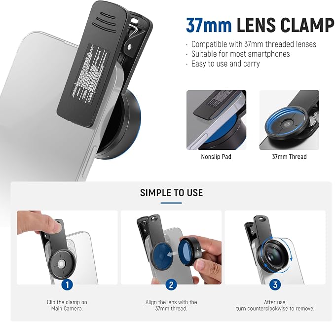 NEEWER Basics 15x Macro Phone Lens Kit