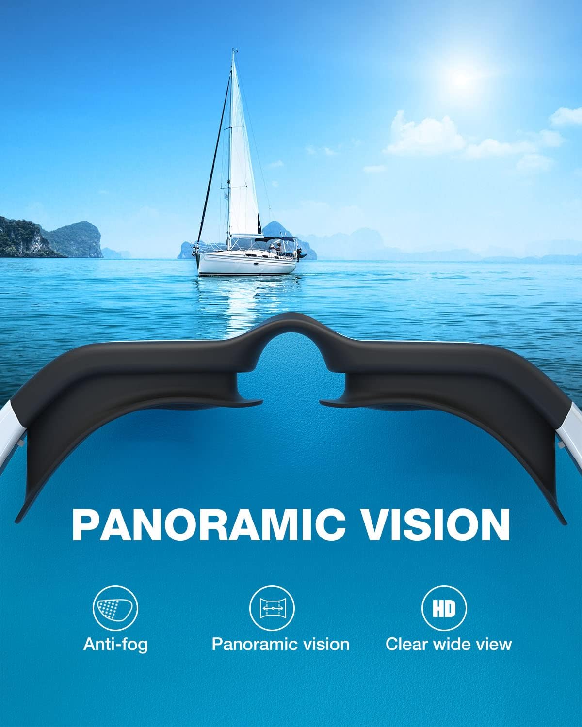 ZIONOR Kids Swim Goggles - G1 MINI UV Protection & Anti-Fog Design for Ages 6-14