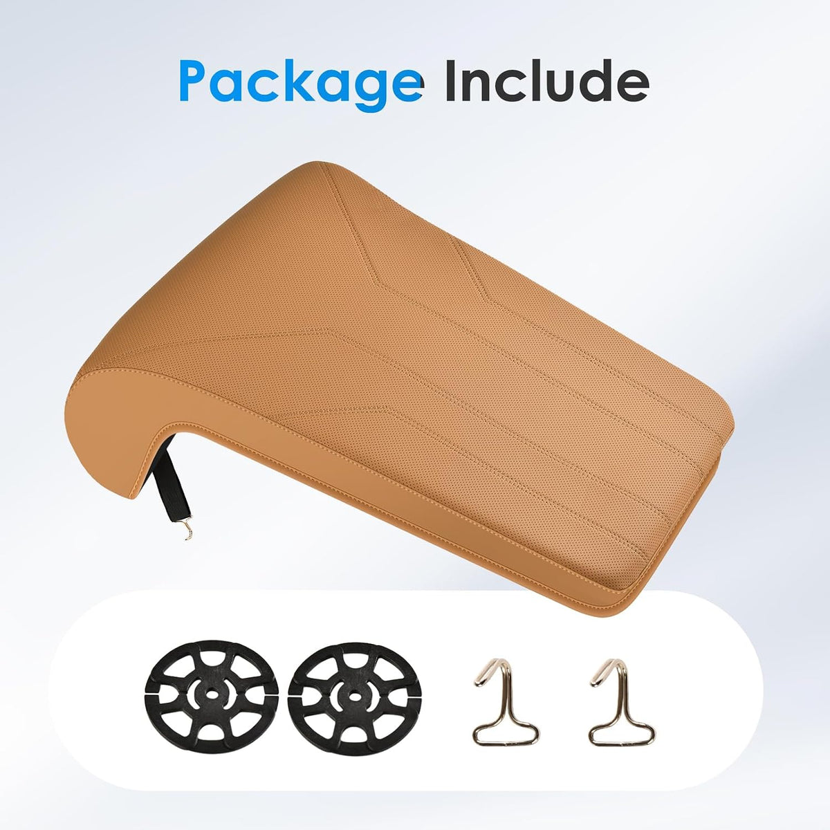 FLORICH Car Seat Extender Leg Extender Support Cushion for Driver Seats Office Chair, Leather Carseat Leg Support for Long Drivers Universal Car Seat Cushion Legs Rest Pads-Brown