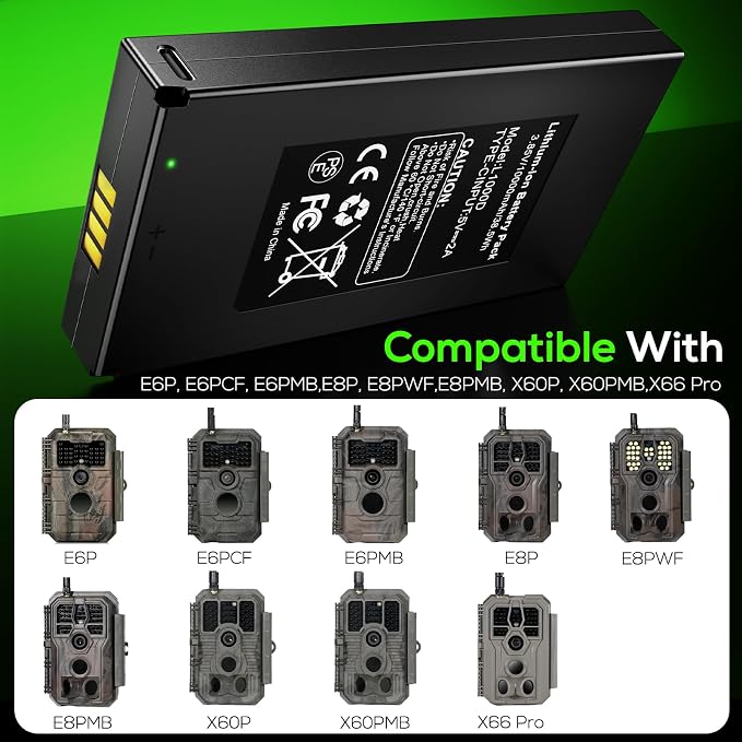 2 Pack 10000mAh Lithium Battery Pack