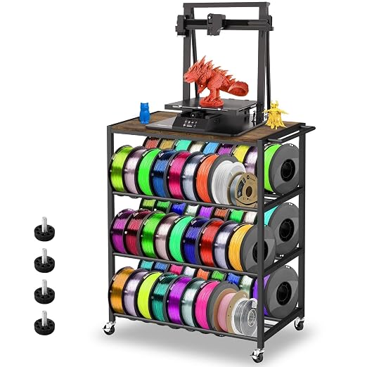 3D Printer Stand with Filament Storage Rack