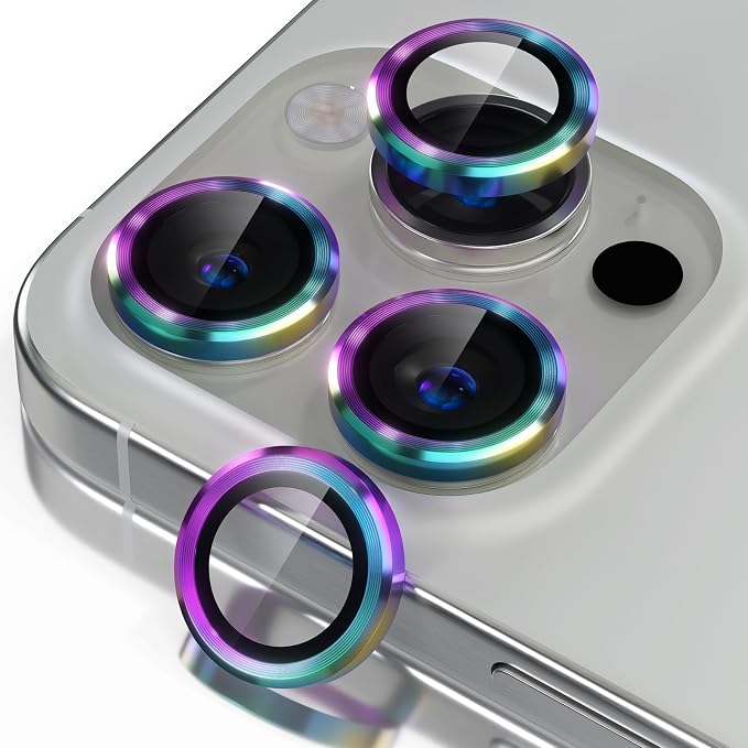 Misea Compatible for iPhone 16 Pro/iPhone 16 Pro Max Camera Lens Protector