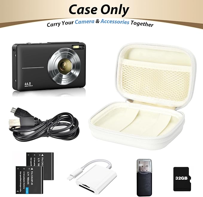 Digital Camera Case for CAMKORY, KODAK PIXPRO FZ45/FZ55, Canon IXUS 285 HS