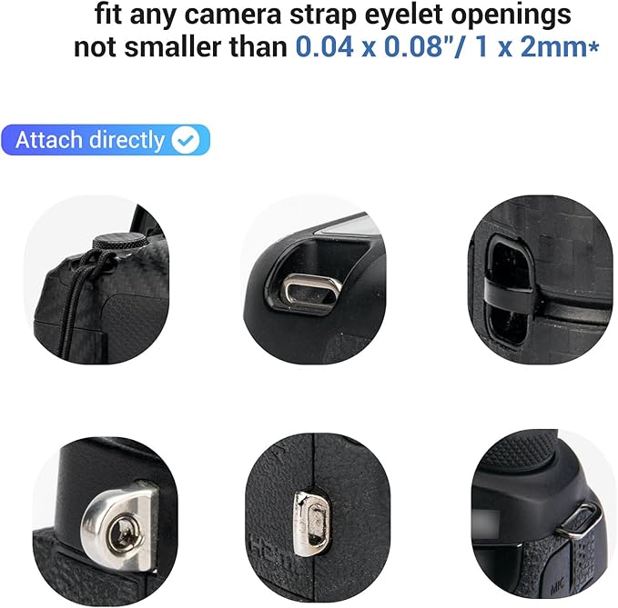 JJC 2Pack Camera Neck Strap Quick Release Buckle Connector