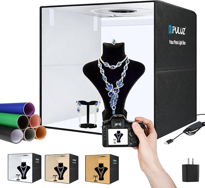 PULUZ Light Box Photography, 20x20 inch Large Photo Light Box
