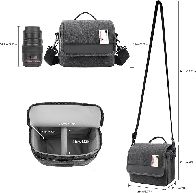 Besnfoto Camera Bag Purse Small Messenger Shoulder Bag