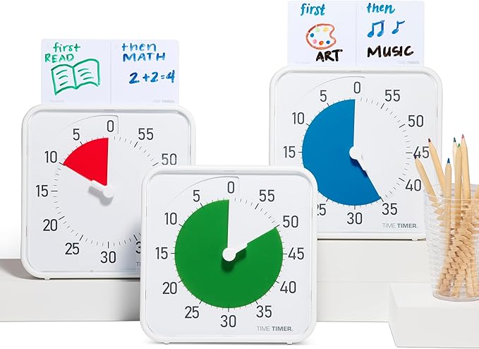 Time Timer Original 8" Visual Countdown Timer – Medium 60-Minute Silent