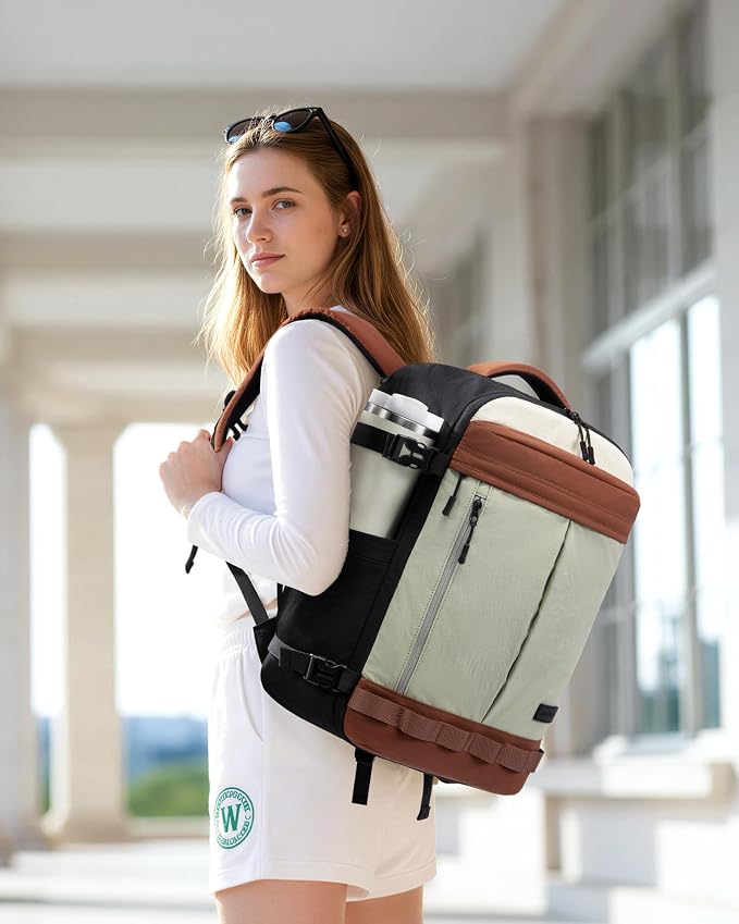 LOVEVOOK 50L Travel Backpack for Women Men, Airline Approved Carry On Luggage