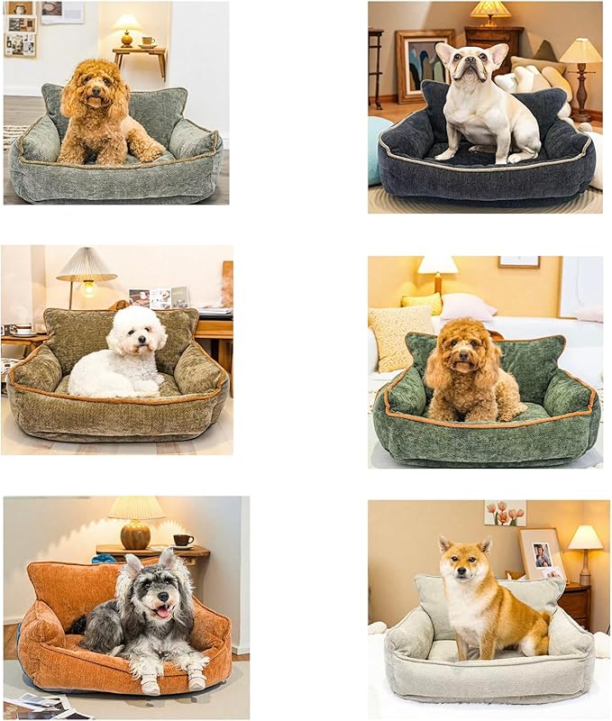 Washable Dog Bed,Dog Bed Medium Size Dog,Memory Foam Dog Bed,Dog Sofa Bed Warm and Comfortable,M(23.5"x15.5"x13.5")