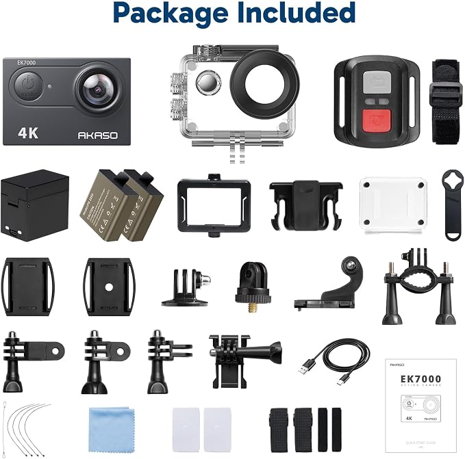 AKASO EK7000 4K30FPS 20MP WiFi Action Camera