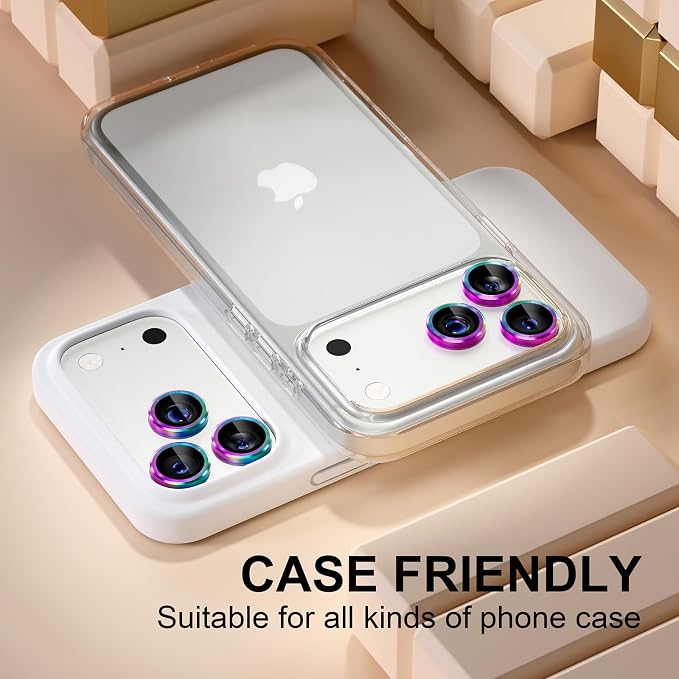 Misea Compatible for iPhone 17 Pro/iPhone 17 Pro Max Camera Lens Protector