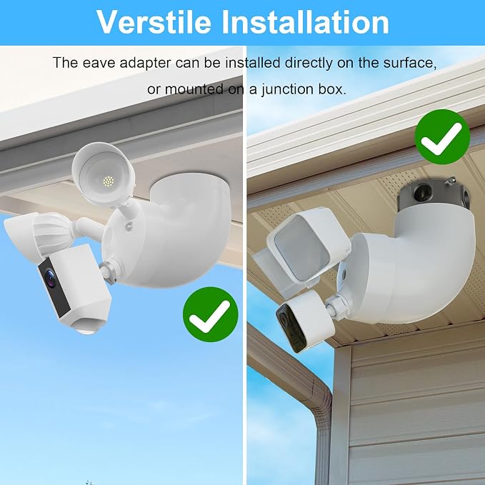 Eave Mount for Ring Floodlight Cam Wired Plus/Pro, Ring Smart Lighting