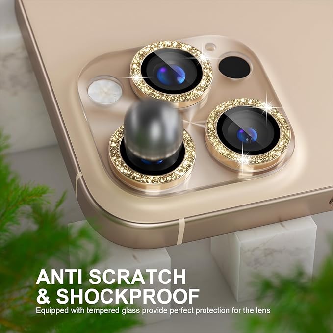 Choiche Compatible for iPhone 16 Pro/iPhone 16 Pro Max Camera Lens Protector