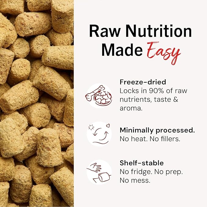 Stella & Chewy's Freeze-Dried Raw Tantalizing Turkey Meal Mixers- Dog Food Topper and Mixer - Made with 95% Cage-Free Turkey, Organs & Bone - Perfect for Picky Eaters - Grain-Free - 35 oz (Pack of 2)