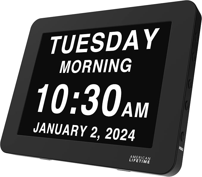 American Lifetime New 2026 Dementia Clock Large Digital Clock