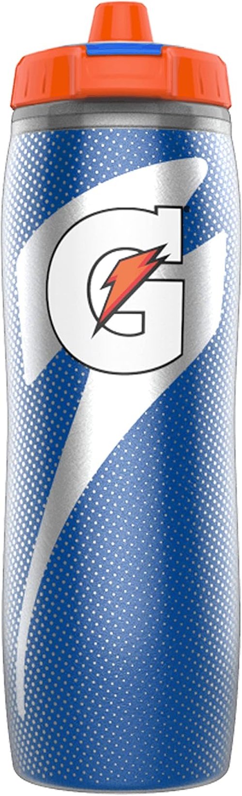 Gatorade Insulated 30oz Squeeze Bottles - Durable Design in Blue and Black Colors