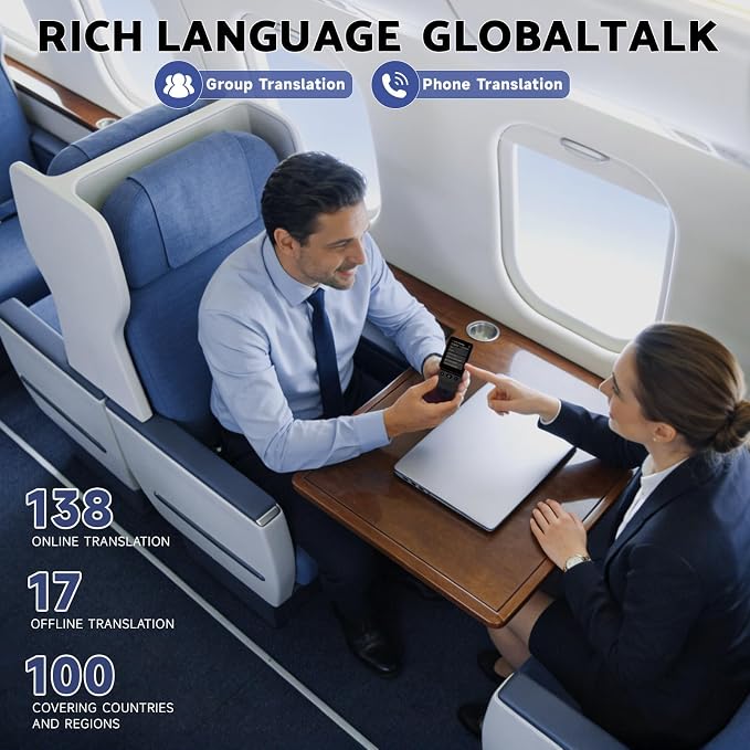 Language Translator Device, Voice Ai Translator Device T21 Wi-Fi Available