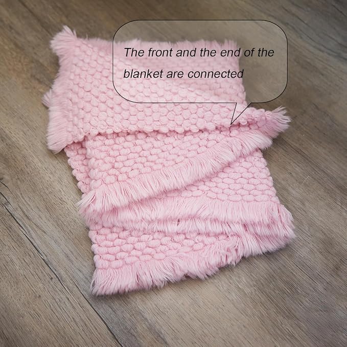 Zeroest Baby Photography Props Basket Braid Wool Wrap Newborn Photo Shoot