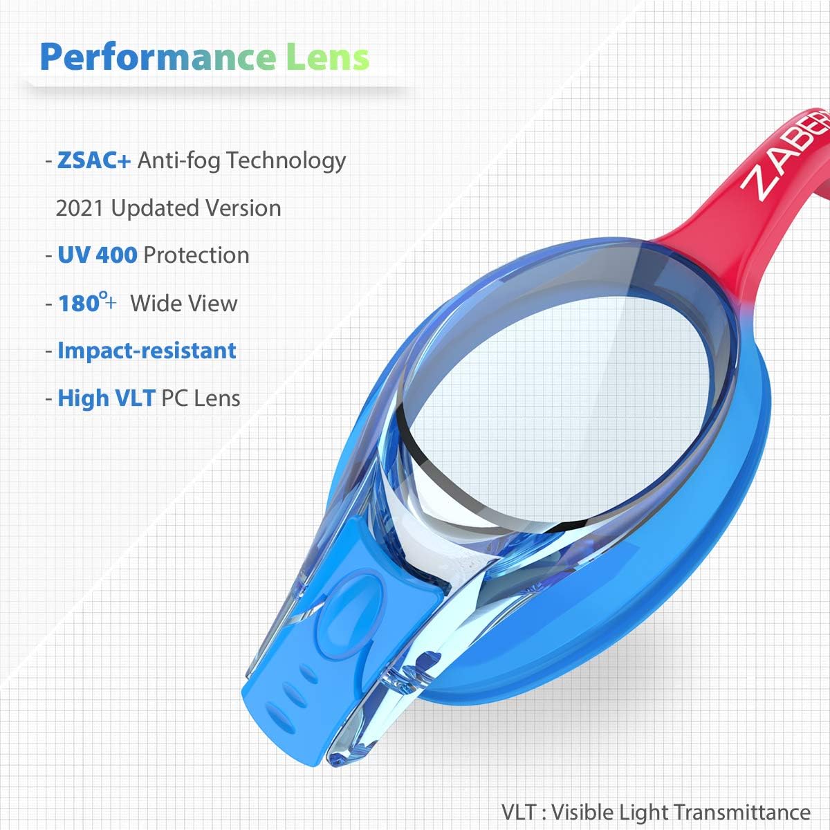 Skiennix K20 Swimming Goggles - Anti-Fog, UV Protection for Kids Aged 3-10 | Includes Travel Bag