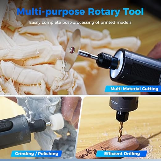 Creality Cordkess Rotary Tool, 6-Speed Mini Rotary Tool Kit