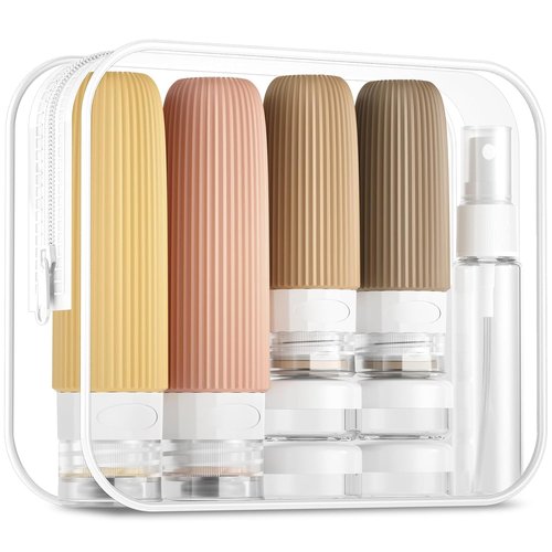 Mrsdry Travel Bottles Set - 16 Pack TSA Approved Leak Proof Silicone Containers for Toiletries
