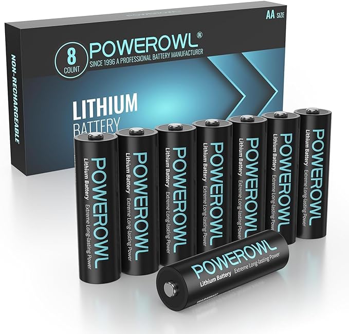 POWEROWL Lithium Batteries AA High Capacity Long Lasting, 1.5V Double A Battery