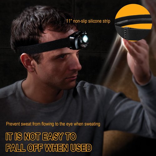 4 Pack Headlamp Strap Replacement Headband, Elastic Headlight Strap Replacement for Black Diamond, Petzl, Energizer, Pelican, Fenix Headlamps 1”, Adjustable Width Comfortable Band (Silicone Anti-Slip)